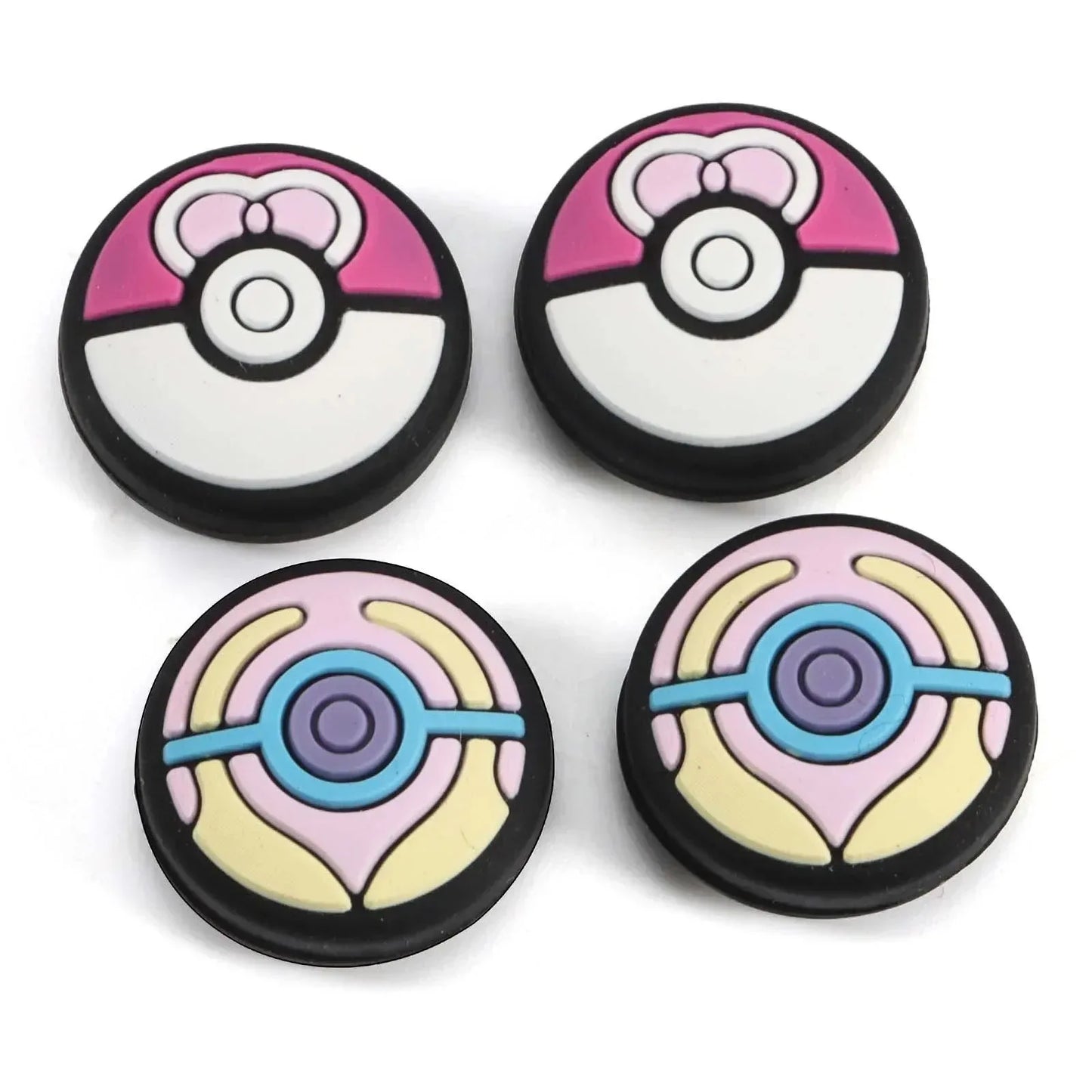 4 Pcs Anime Pokemon Thumbstick Caps