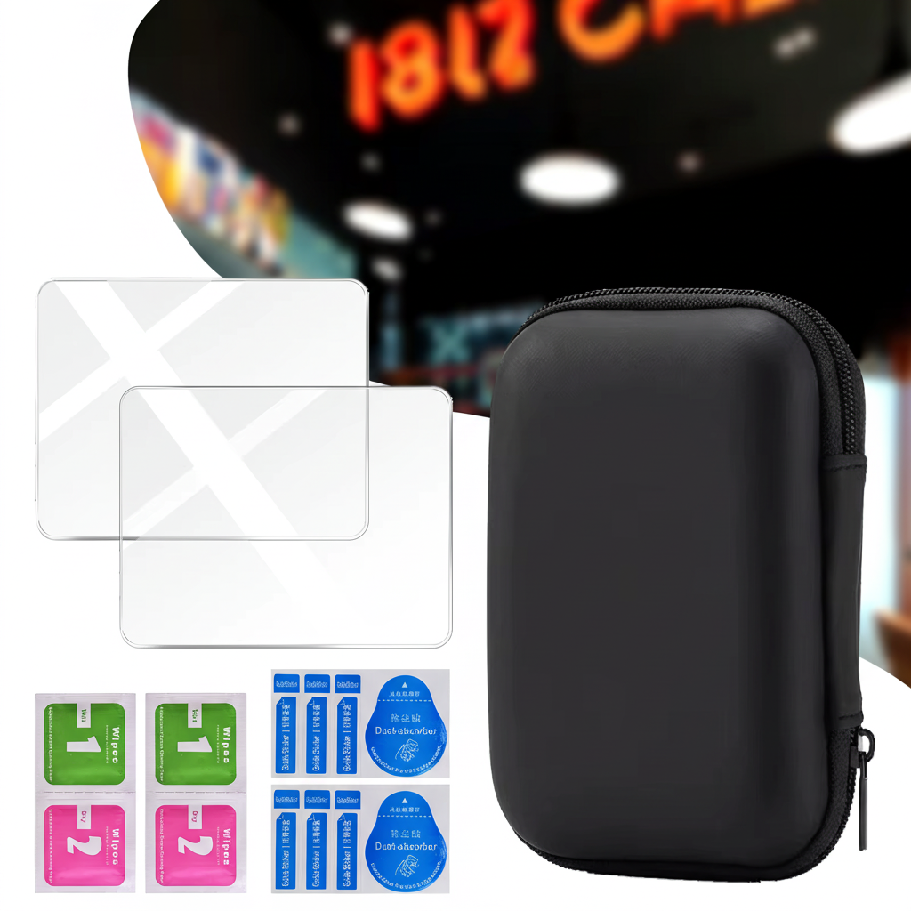 Protective Carrying Case + Glass Protectors