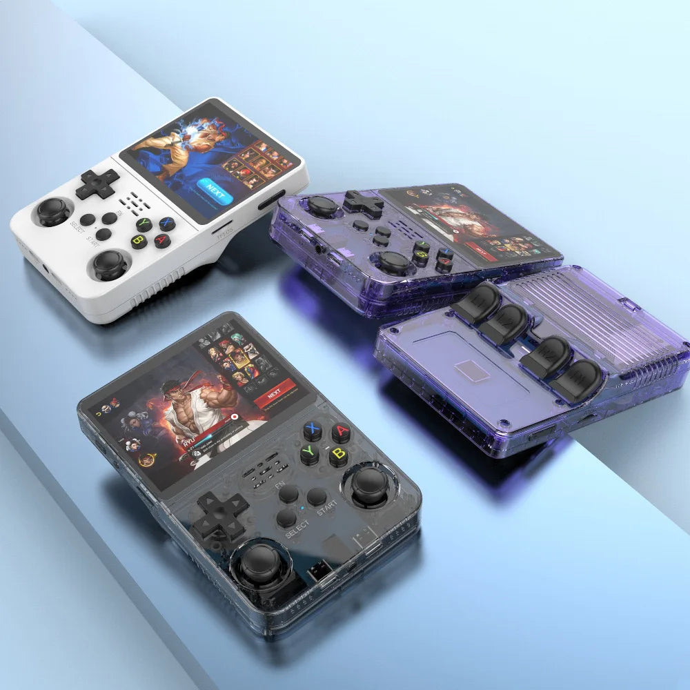 R36S Handheld Game Player 3.5 Inch Screen R36S Portable Handheld Gaming Console 64GB 15000 Games Classic Retro Video Game Player
