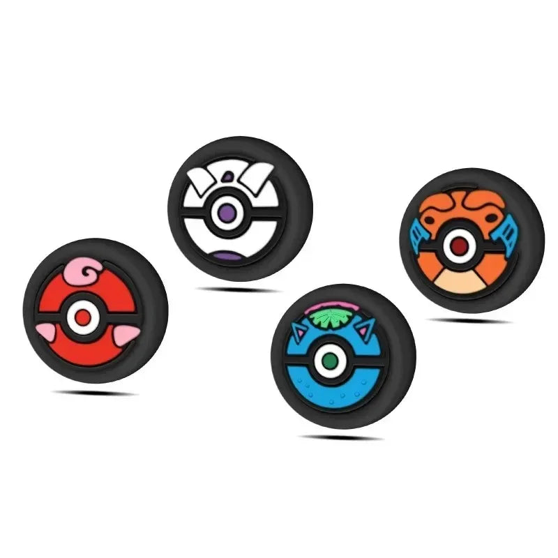 4 Pcs Anime Pokemon Thumbstick Caps